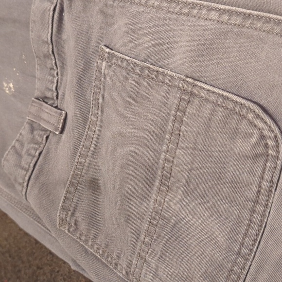 Carhartt Rugged Flex Canvas Work Pant With Caulking And Grease Marks - Picture 12 of 12